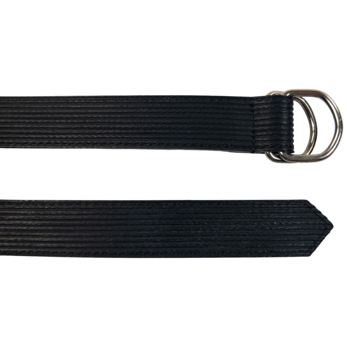 Vintage 90s Comme Des Garçons Ribbed Leather Belt Size M