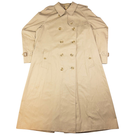 Vintage Burberry Nova Check Lined Trench Jacket Womens Size XL