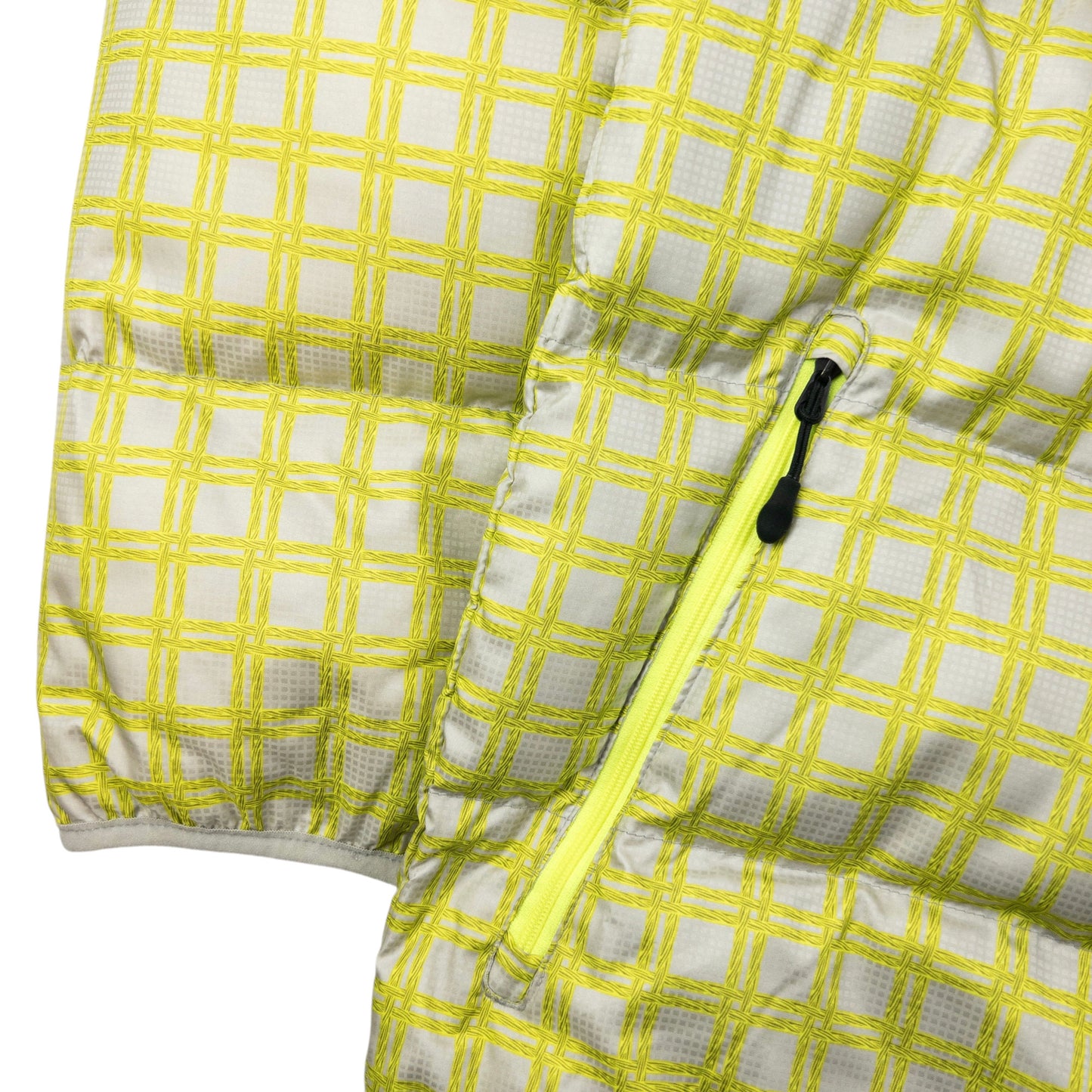 Vintage Nike Checkered Zip Up Puffer Jacket Size M