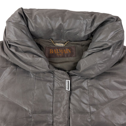 Vintage 90s Balmain Zip Up Padded Rain Jacket Size M