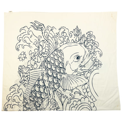 Vintage 2000s Jean Paul Gaultier Koi Fish Scarf