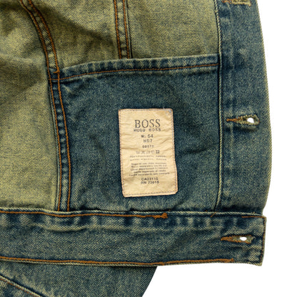 Vintage 90s Hugo Boss Button Up Denim Jacket Size S