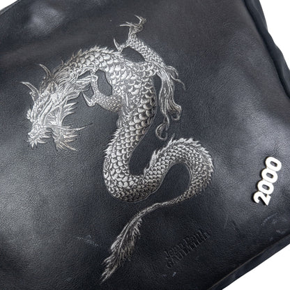 Vintage 2000 Jean Paul Gaultier Dragon Leather Shoulder Bag