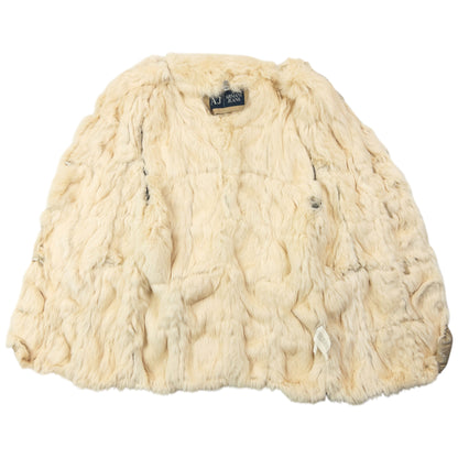Vintage 2000s Armani Jeans Fur Lined Suede Gilet Womens Size L
