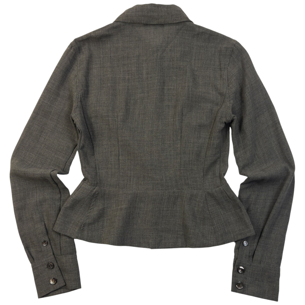 Vintage 90s Gucci By Tom Ford Button Up Wool Blouse Womens Size M