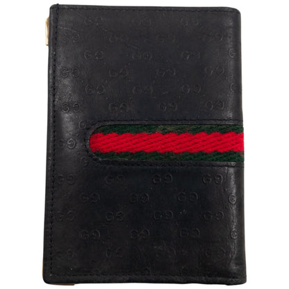 Vintage 80s Gucci Monogram Leather Wallet