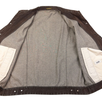 Vintage Yohji Yamamoto A.A.R Button Up Denim Jacket Size XL
