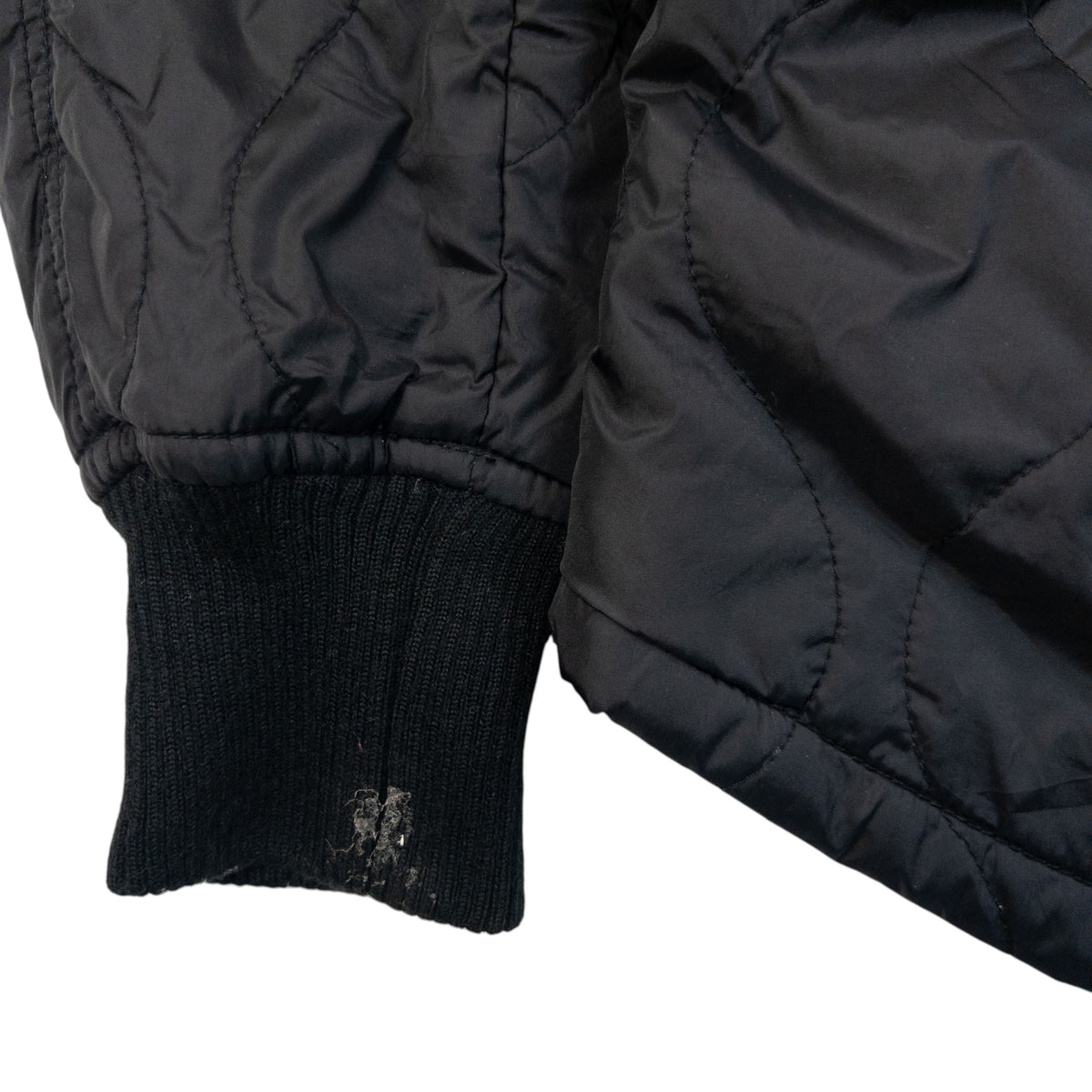 Vintage 2000s PPFM Zip Up Quilted Jacket in black, photo 7