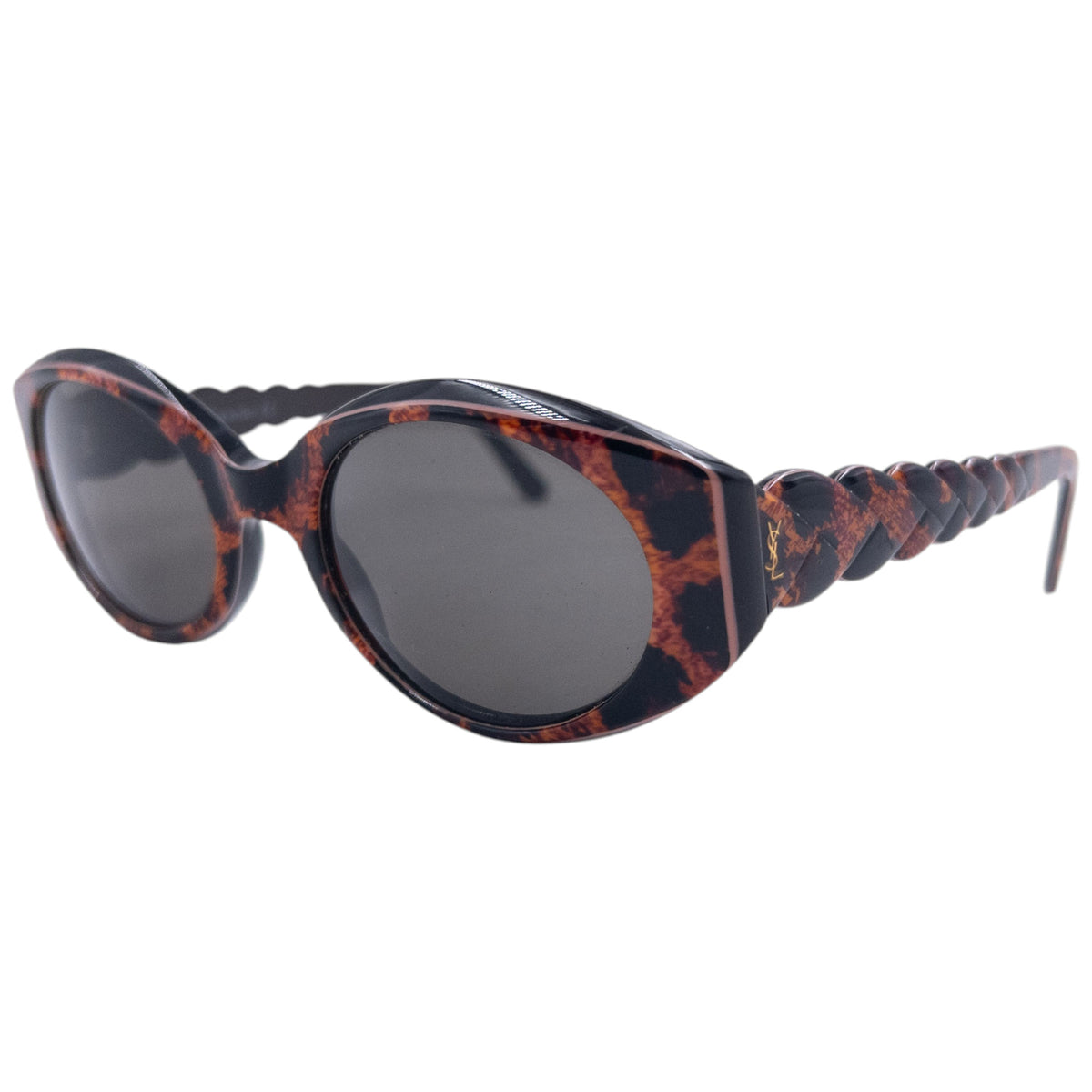 Vintage 90s YSL Yves Saint Laurent Braided Frame Sunglasses