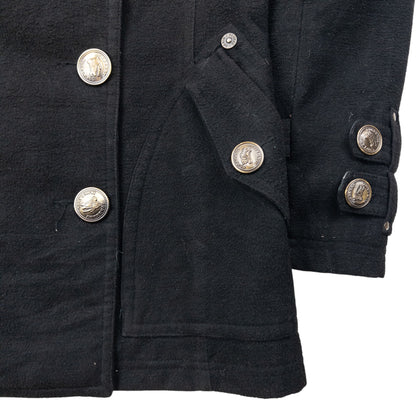 Vintage 2000s Burberry Blue Label Nova Check Lined Peacoat Jacket Womens Size M