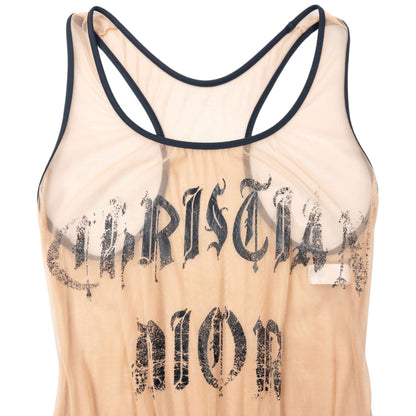 Vintage 2002 Dior John Galliano Hardcore Gothic Mesh Bodysuit Womens Size L