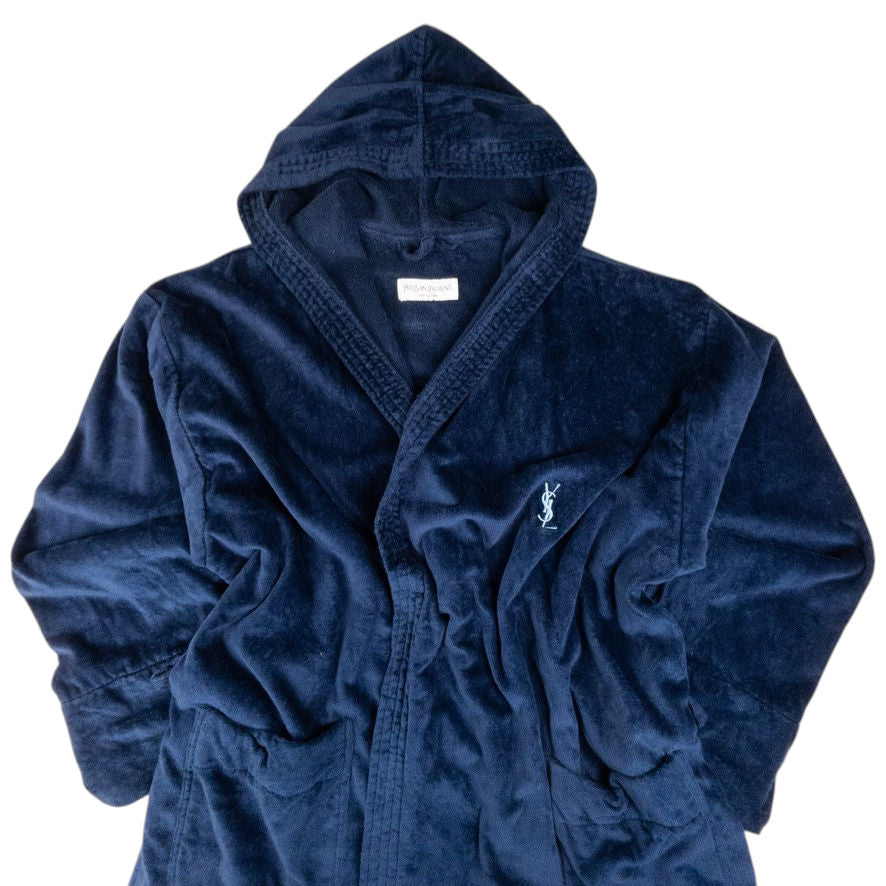 Vintage YSL Yves Saint Laurent Hooded Dressing Gown Size XXL
