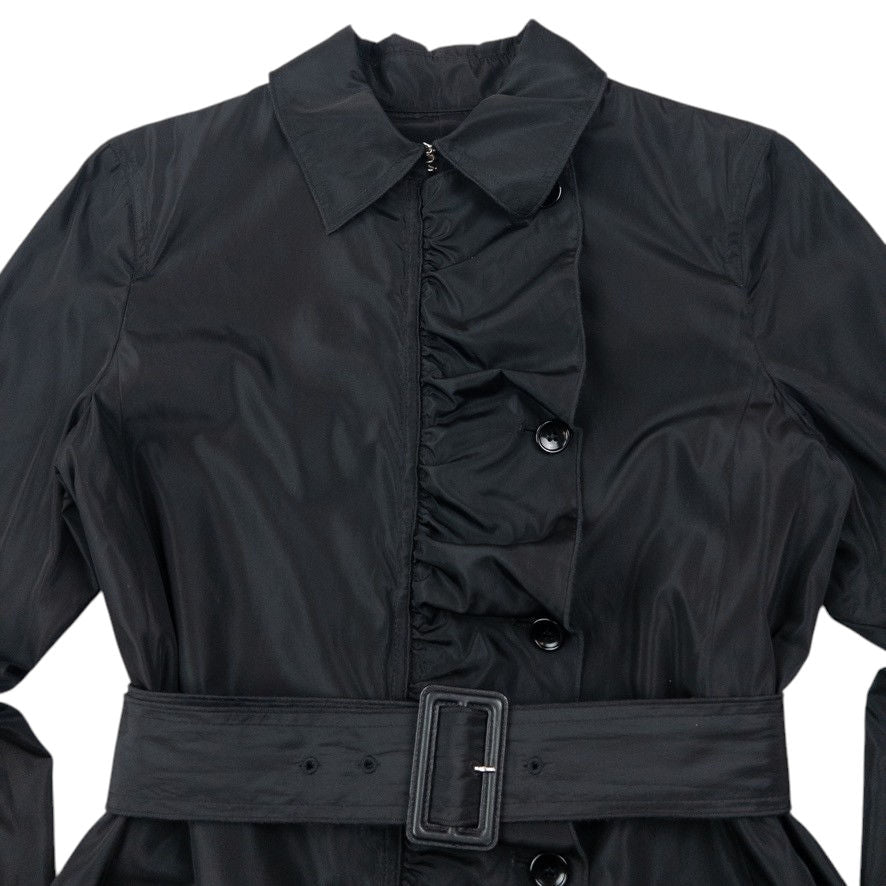 Vintage Dolce & Gabbana Belt Waist Ruffle Jacket Womens Size M