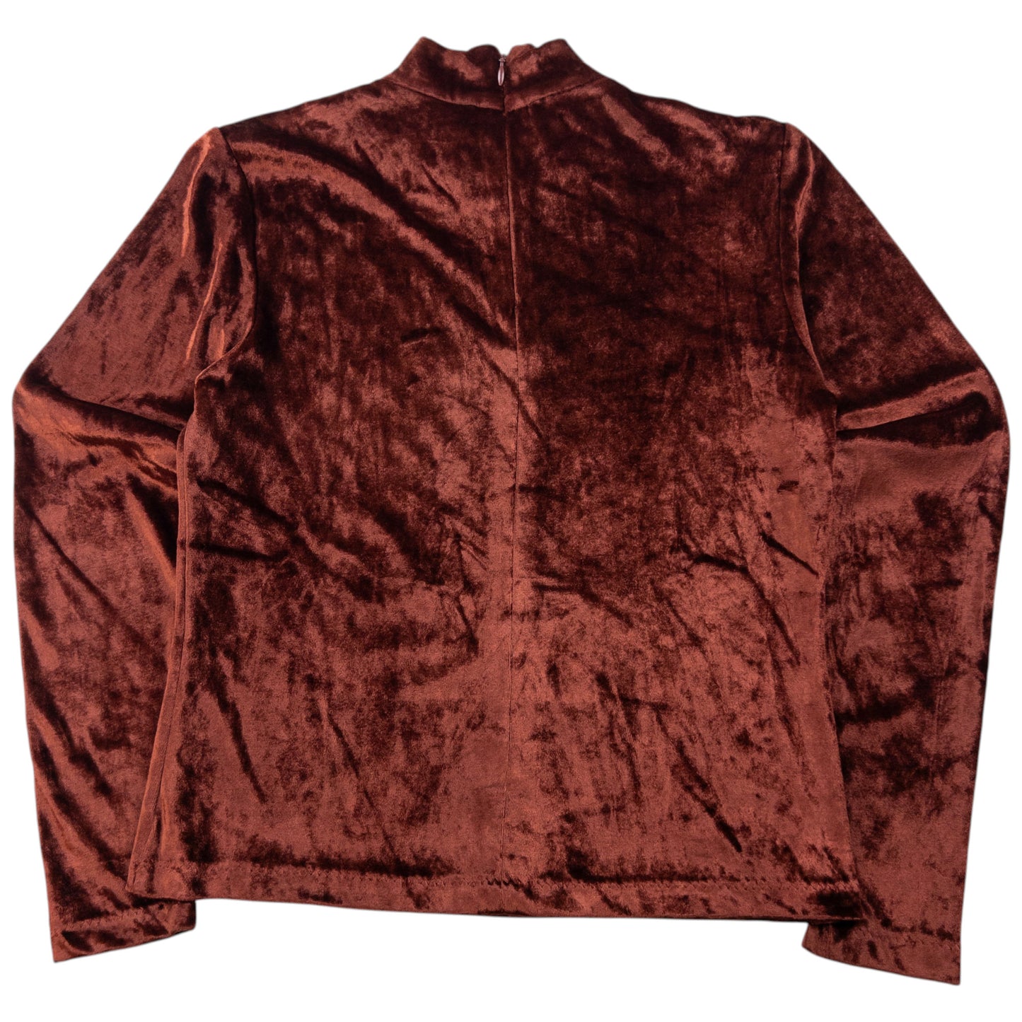 Vintage 90s Balenciaga Velour Long Sleeve Top Womens Size S