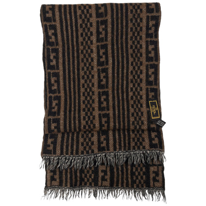 Vintage Fendi Monogram Wool Scarf