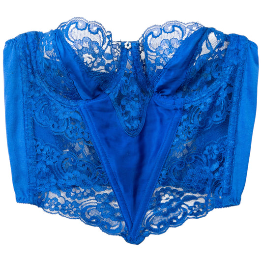 Vintage Dior Intimates Floral Lace Bustier Corset Top Womens Size M