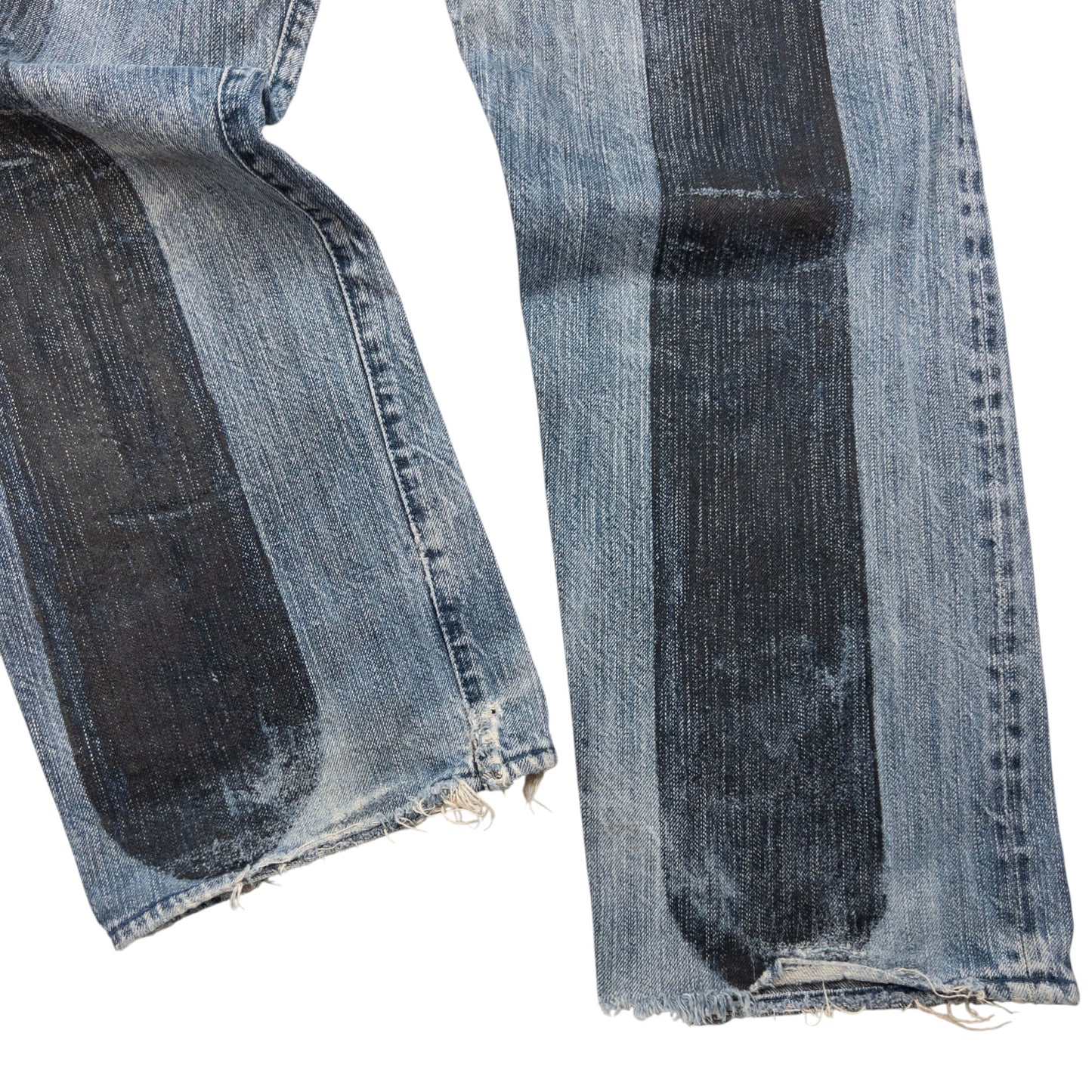 Vintage Yamane Evisu Painted Daicock Japanese Denim Jeans Size W31