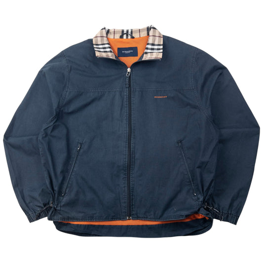 Vintage 2000s Burberry Nova Check Collar Zip Up Jacket Size L