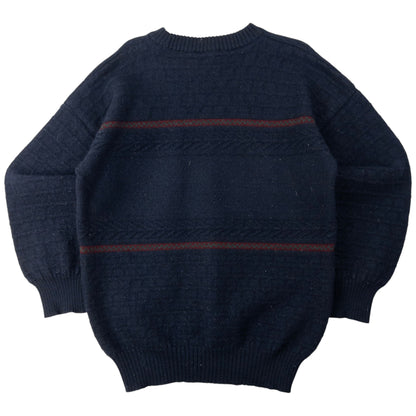 Vintage Burberry Embroidered Knit Jumper Size S