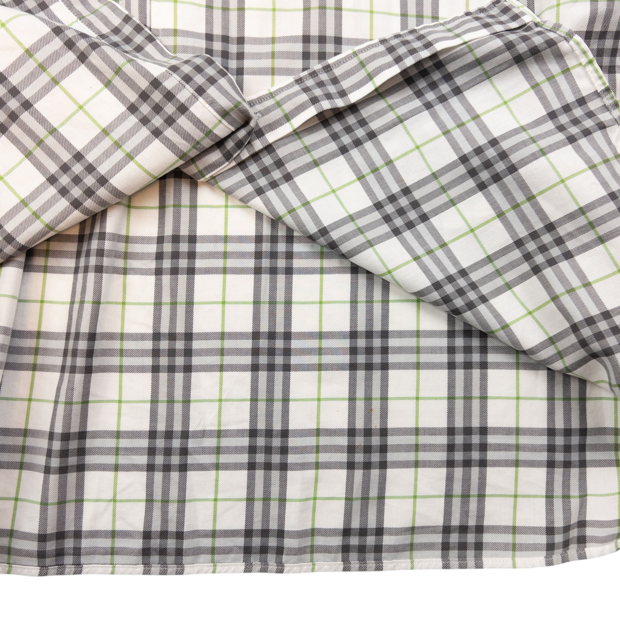Vintage Burberry Nova Check Short Sleeve Button Up Shirt Size XL
