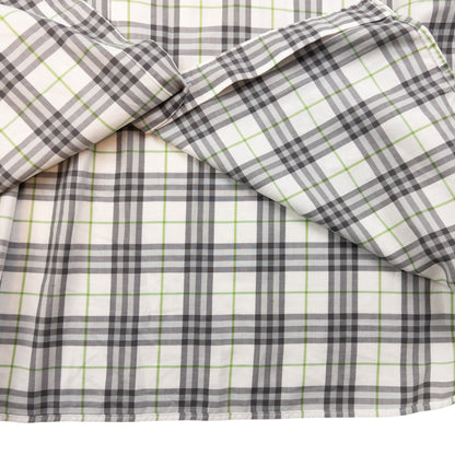 Vintage Burberry Nova Check Short Sleeve Button Up Shirt Size XL