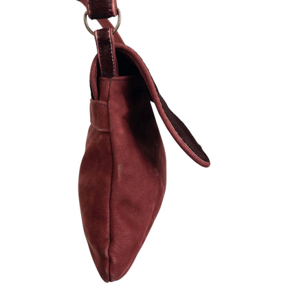 Vintage Yohji Yamamoto Asymmetric Suede Crossbody Bag