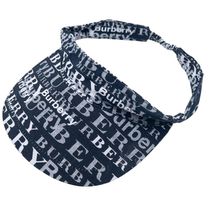 Vintage 2000s Burberry Monogram Visor Hat