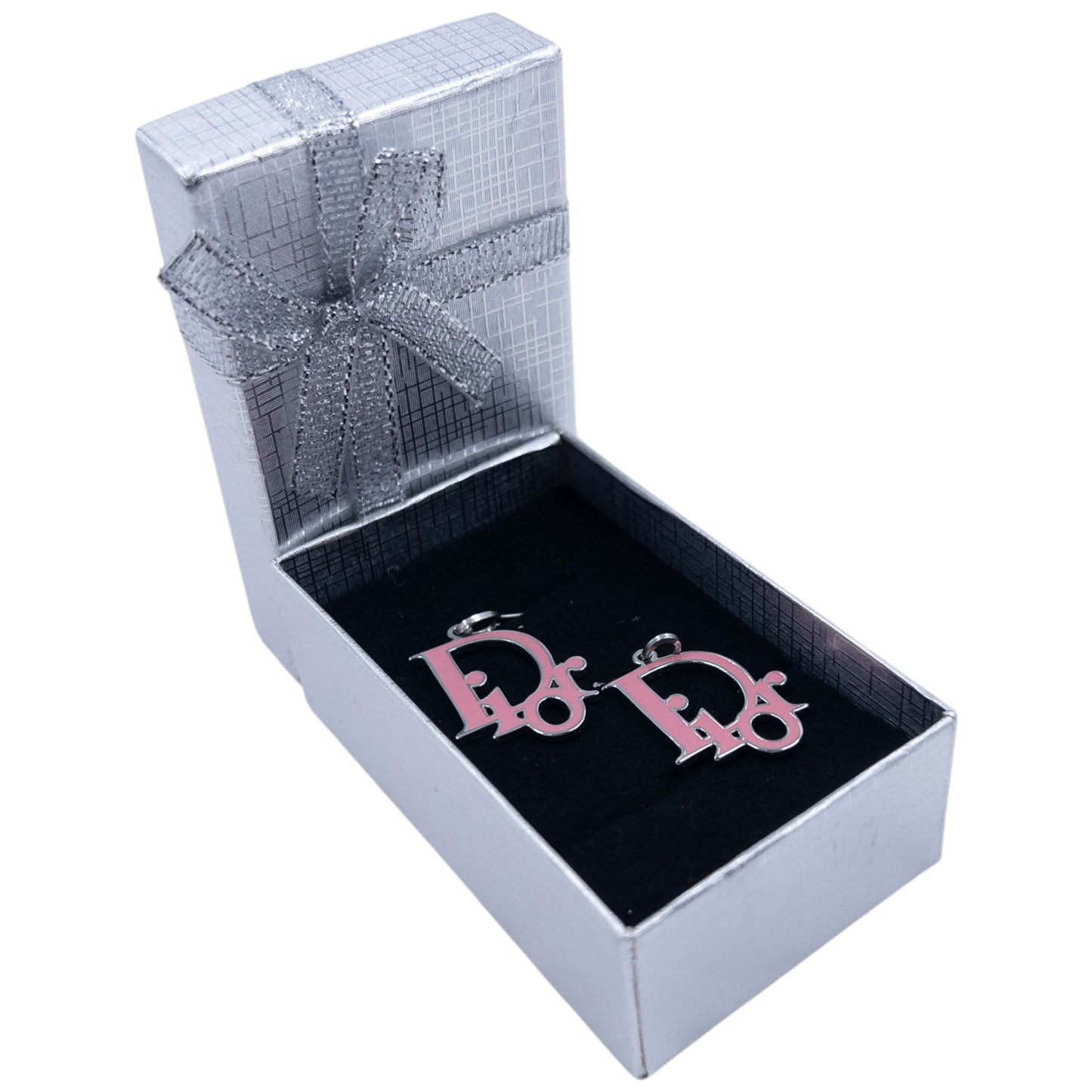 Vintage 2000s Dior By Jogn Galliano Enamel Logo Earrings