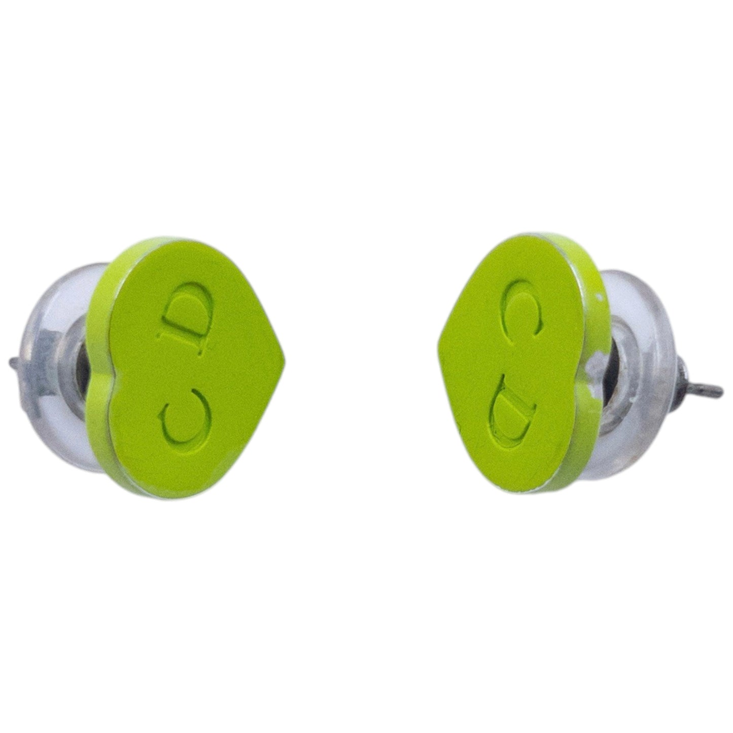 Vintage 2000s Dior By John Galliano Heart Stud Earrings