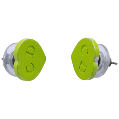Vintage 2000s Dior By John Galliano Heart Stud Earrings