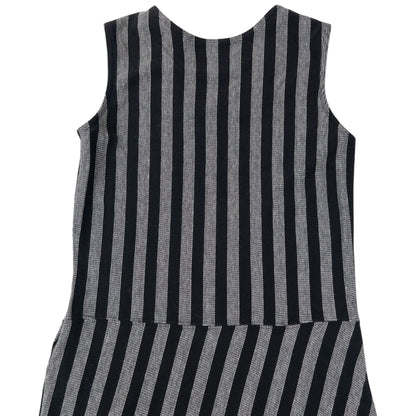 Vintage 90s Yohji Yamamoto Striped Maxi Dress Womens Size M