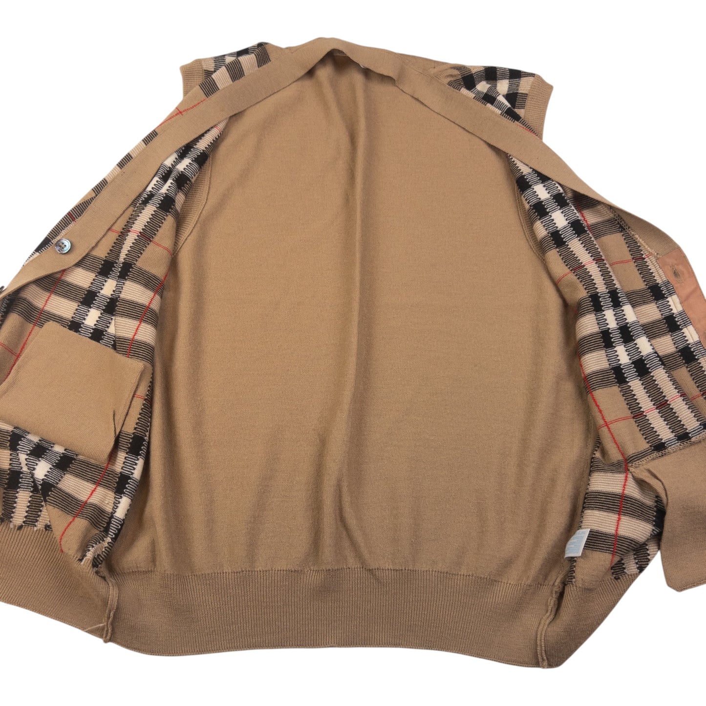 Vintage Burberry Nova Check Wool Sweater Vest Size M