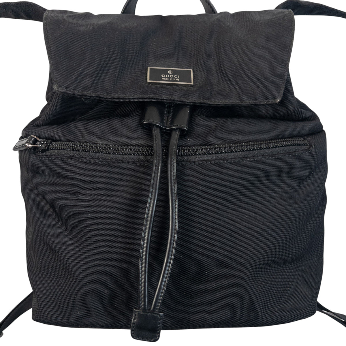 Vintage 2000s Gucci Bucket Backpack in black, photo 2