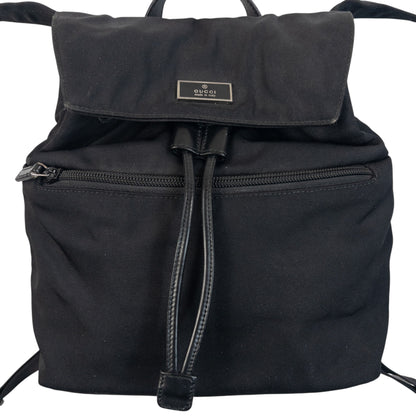 Vintage 2000s Gucci Bucket Backpack in black, photo 2