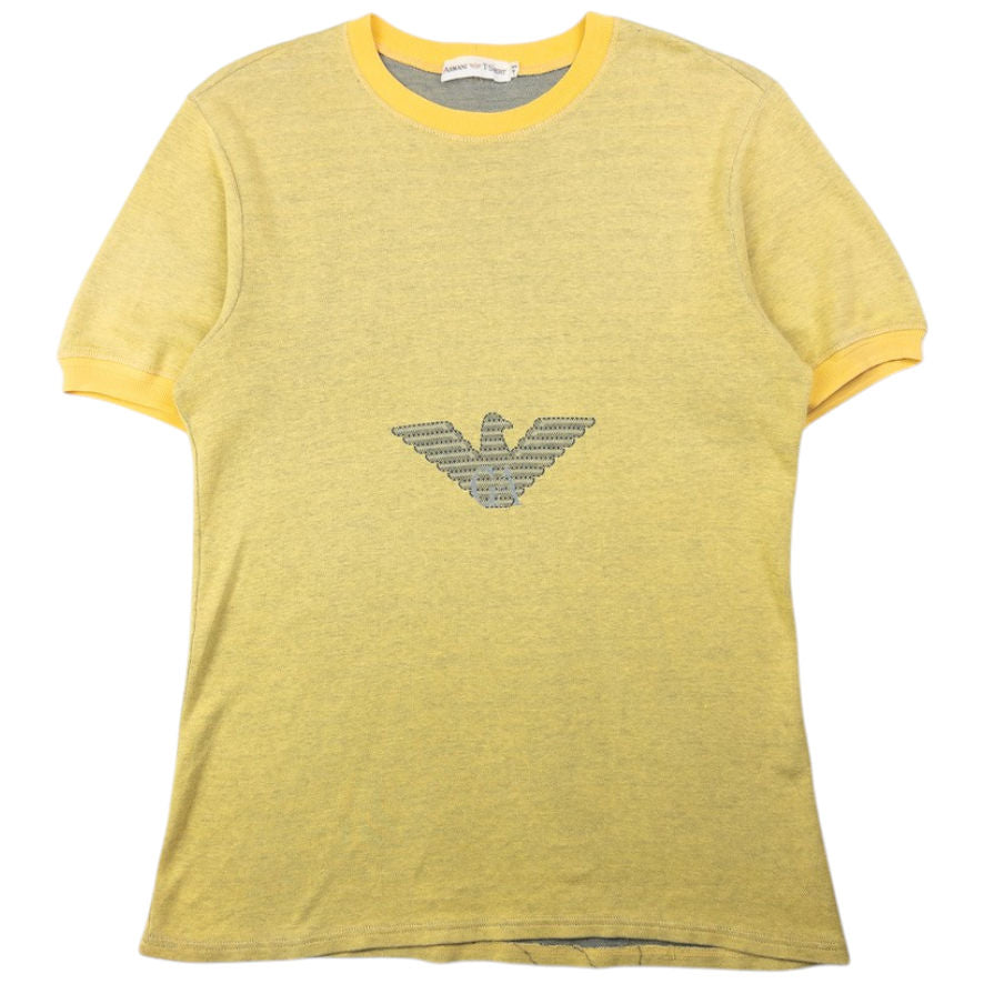 Vintage Armani Logo T Shirt Size XS