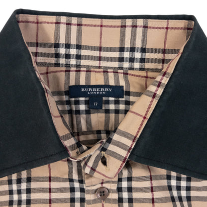 Vintage 2000s Burberry Nova Check Long Sleeve Button Up Shirt Size L