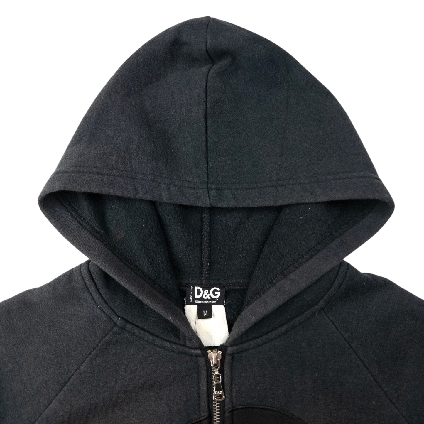 Vintage Dolce & Gabbana Applique Zip Up Hoodie Womens Size S