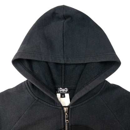 Vintage Dolce & Gabbana Applique Zip Up Hoodie Womens Size S