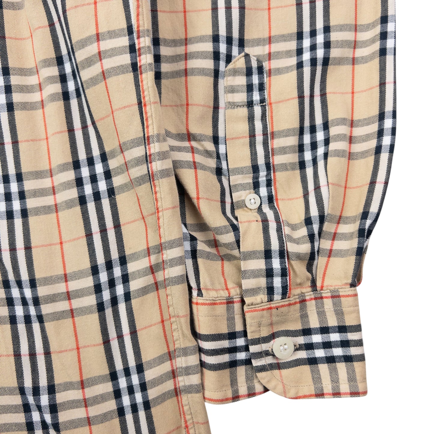 Vintage 2000s Burberry Nova Check Long Sleeve Button Up Shirt Size M