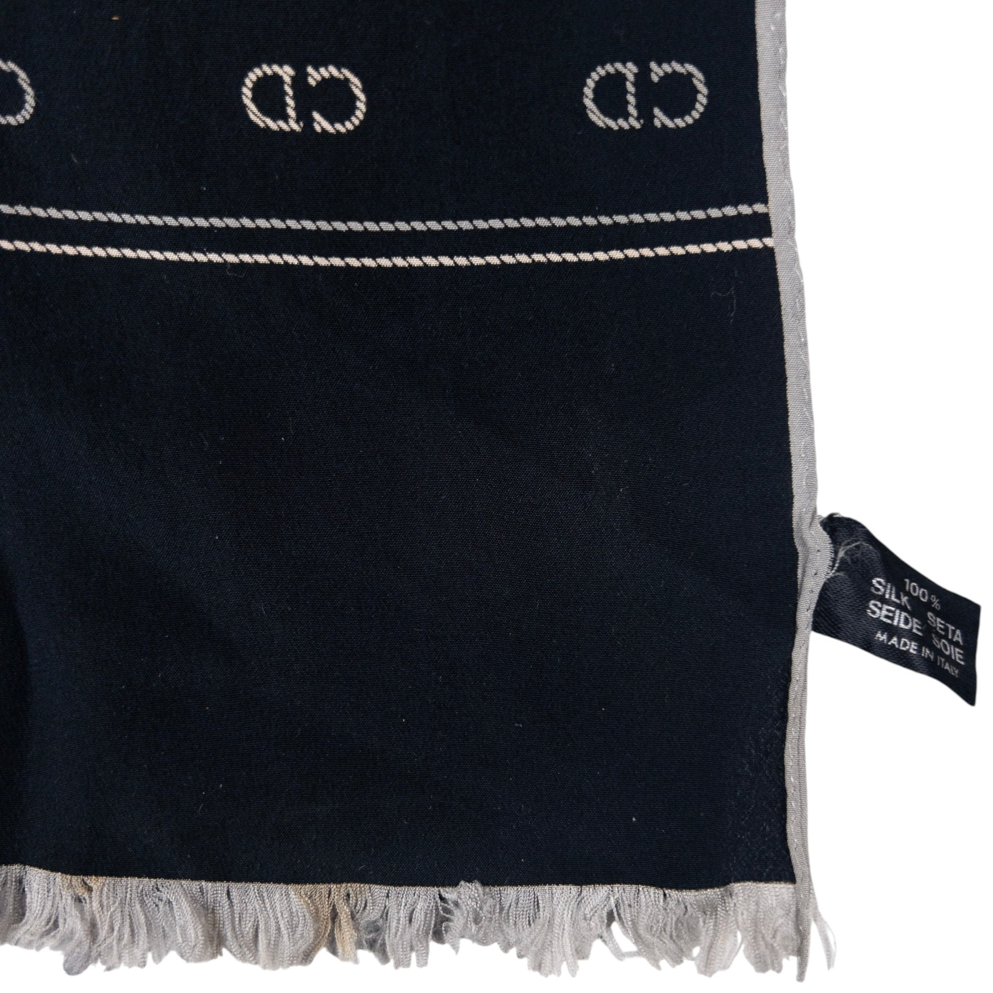 Vintage Dior Monogram Silk Scarf