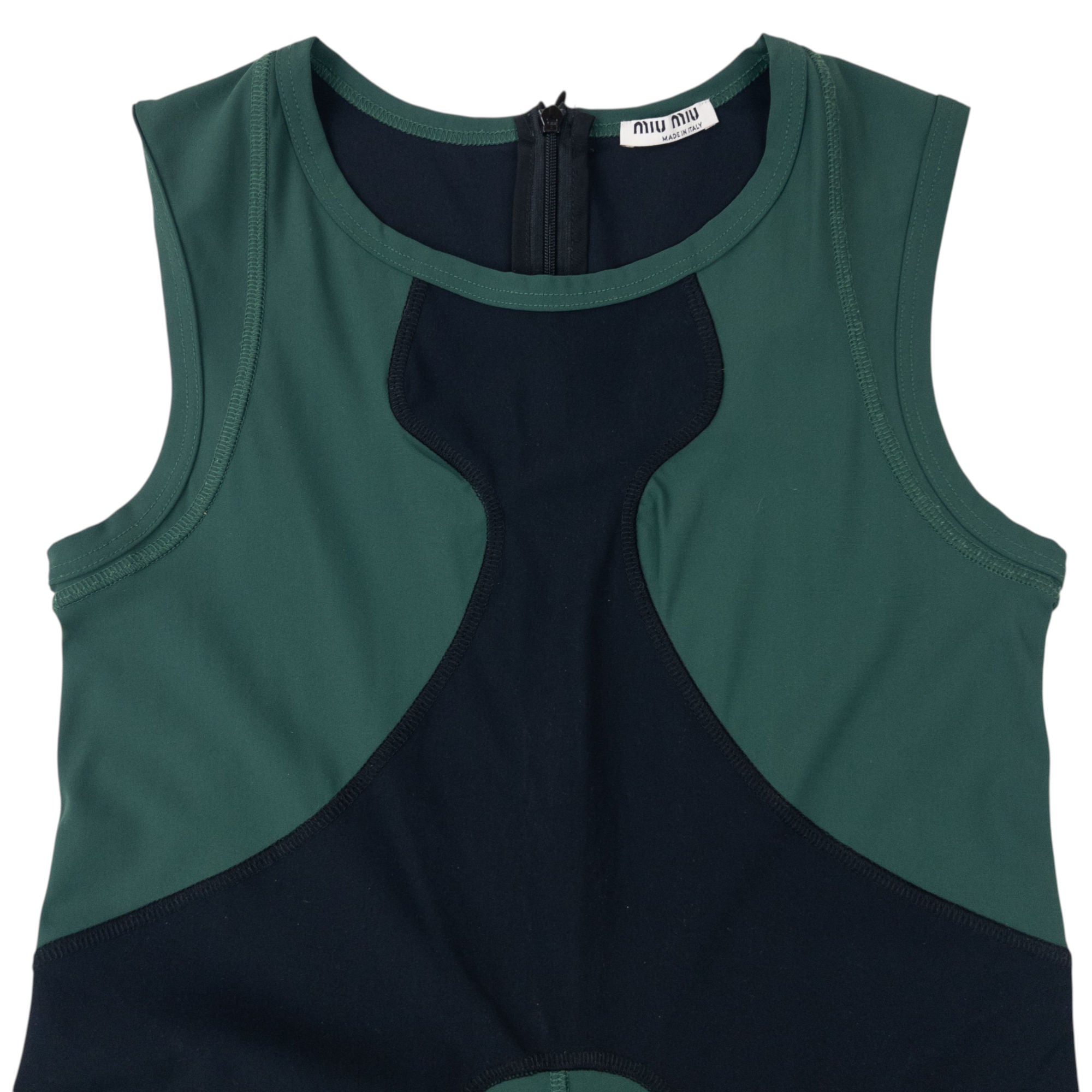 Vintage 2008 Miu Miu Sleeveless Athletic Jumpsuit Womens Size L