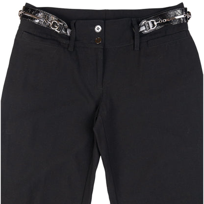 Vintage Dolce & Gabbana Buckle Waist Flared Trousers Womens Size W28