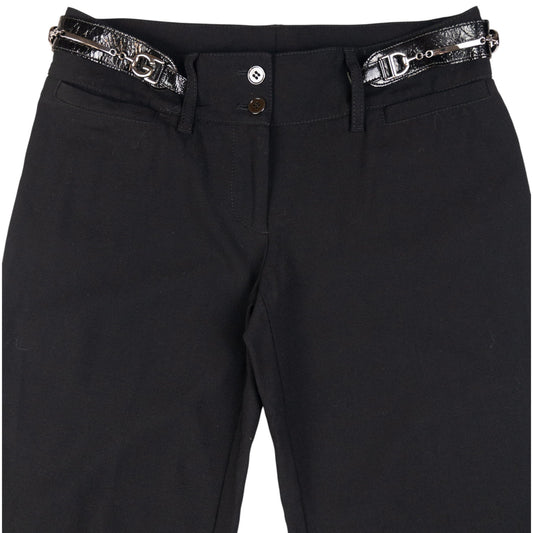 Vintage Dolce & Gabbana Buckle Waist Flared Trousers Womens Size W28