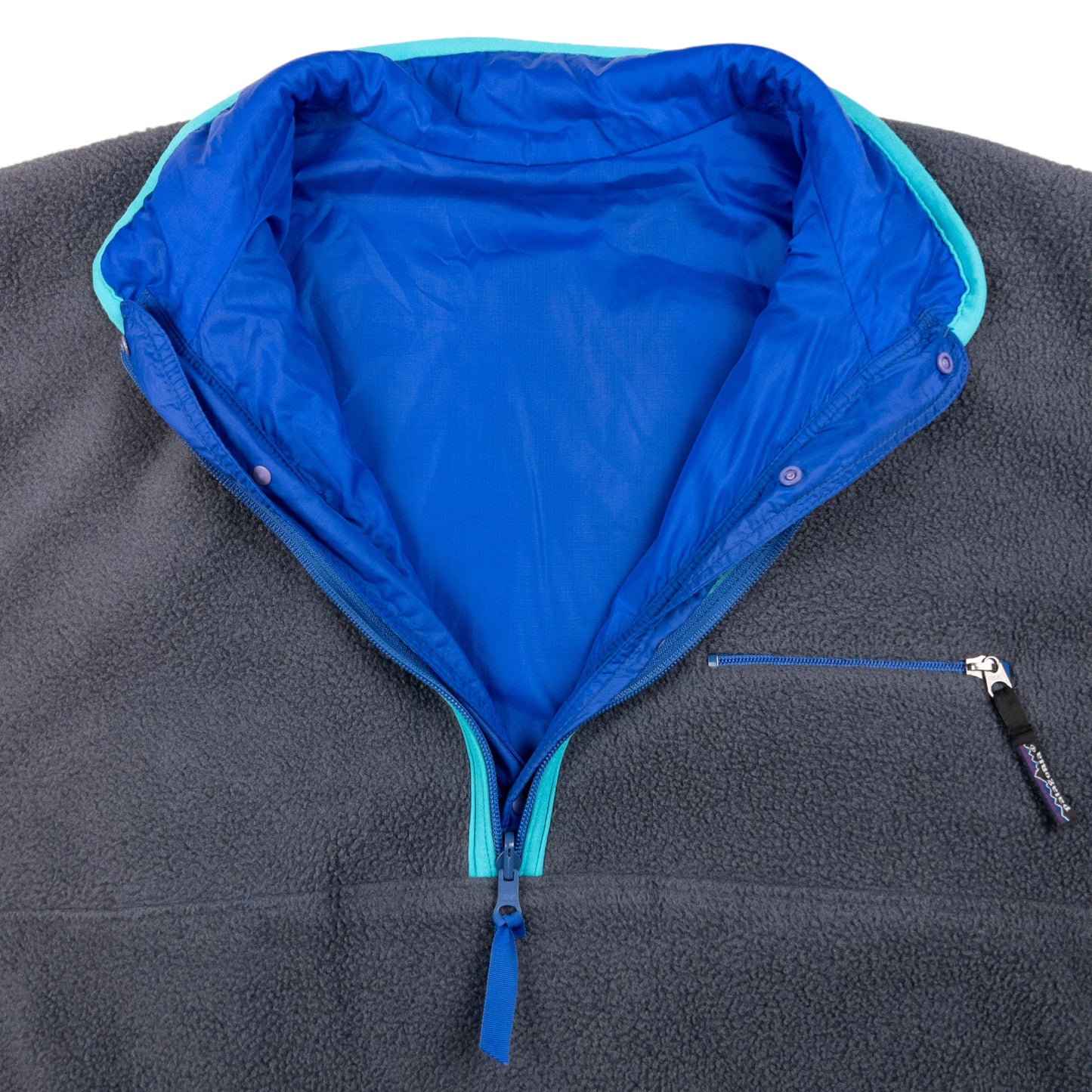 Vintage Patagonia Glissade Reversible Snap T Button Fleece Jacket Size XL