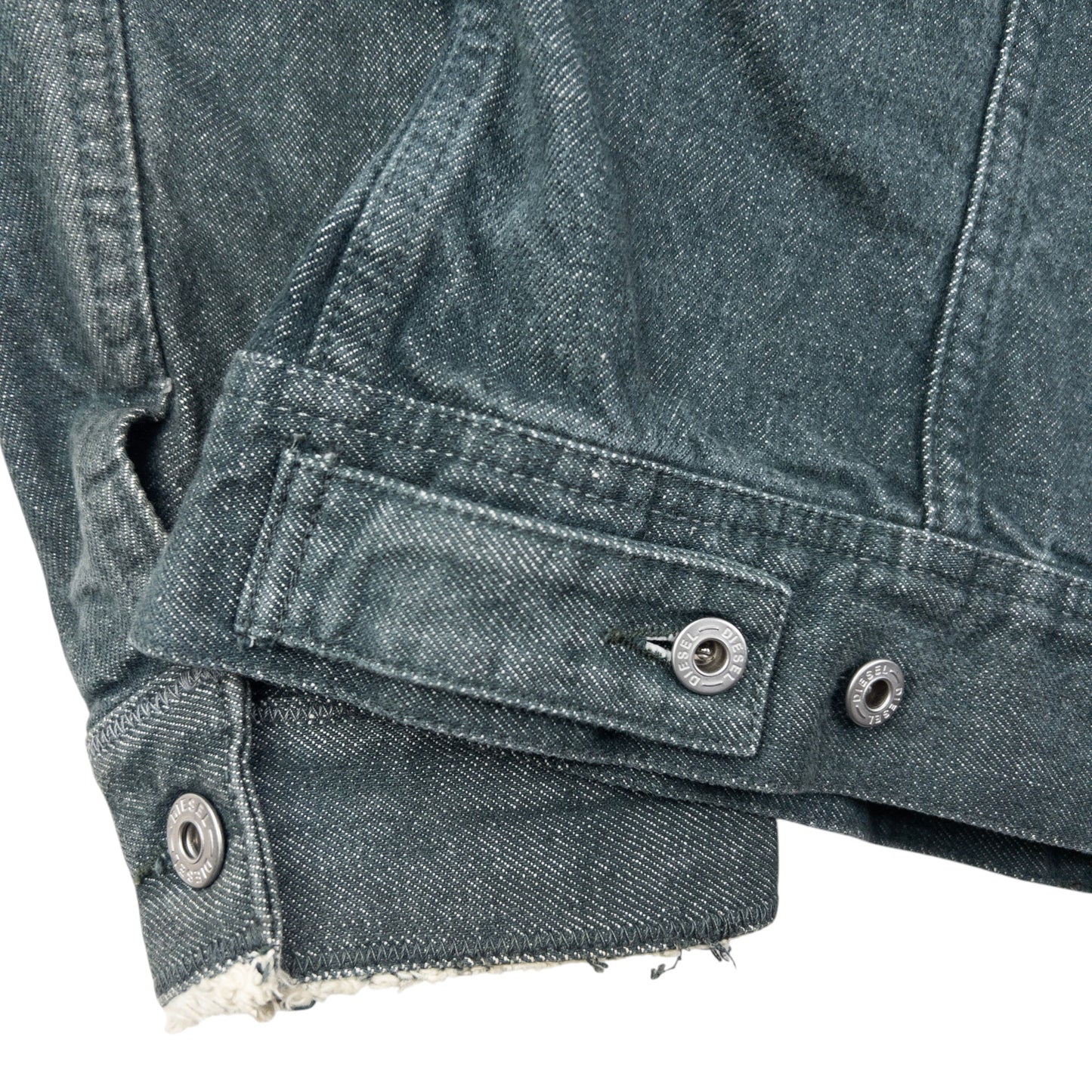 Vintage 2000s Diesel Cropped Button Up Denim Jacket Size S