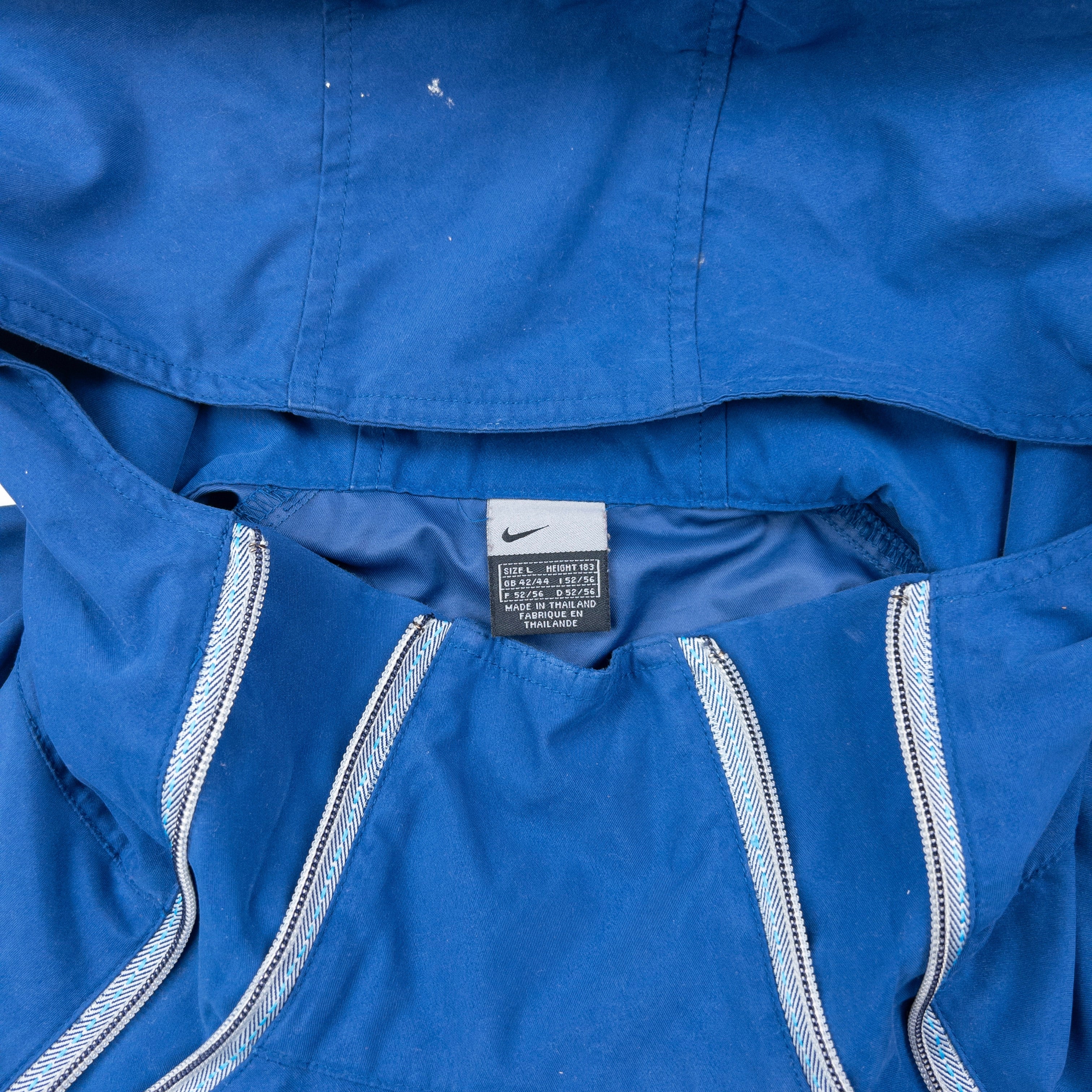 Vintage 2000s Nike Double Q Zip Hooded Jacket Size L