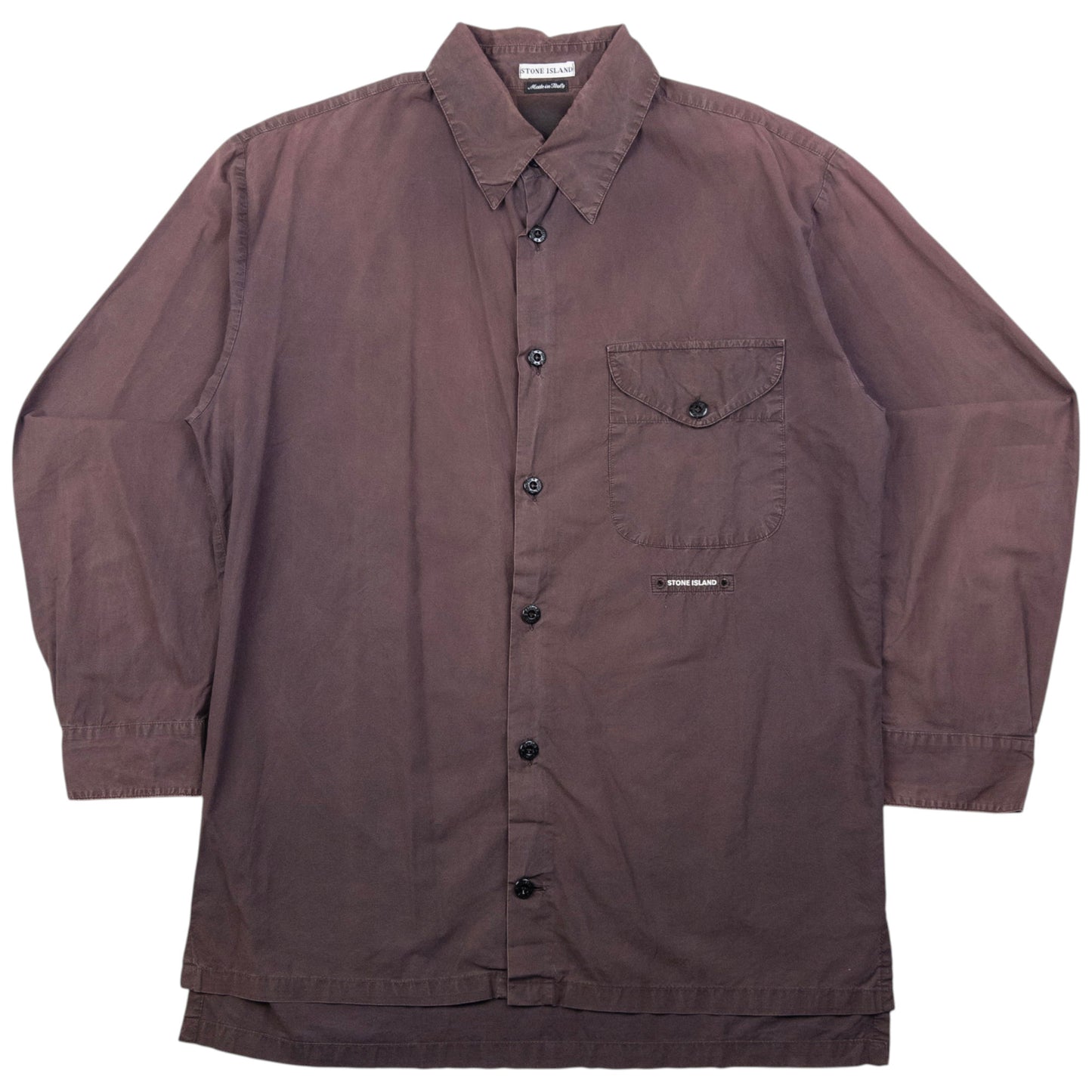 Vintage Stone Island Long Sleeve Button Up Shirt Size M