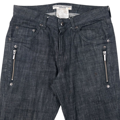 Vintage Katharine Hamnett Cropped Denim Jeans Size W29