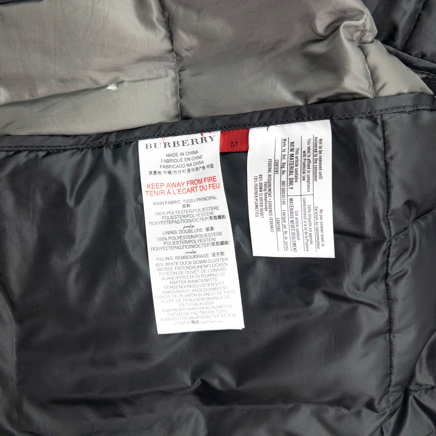 Vintage Burberry Sport Padded Gilet Size M