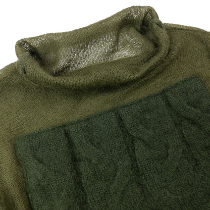Vintage 2000s Marithe + Francois Girbaud Mock Neck Wool Jumper Womens Size M